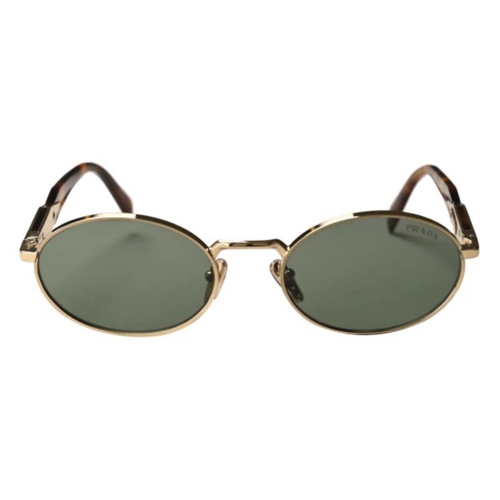 Prada 65ZS Sunglasses with Gold Frame and Green Lenses - Picture 2 of 14